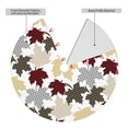thumbnail image 2 of Sikiie colorful Maple 30-48 inches {designName} Print Christmas Tree Skirt Snowman Xmas Tree Skirt with Edge Christmas Decorations for Holiday Party-36", 2 of 7