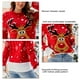 thumbnail image 2 of Suéter navideño para mujer, suéter navideño para mujer, suéter navideño para mujer, suéter navideño de cuello redondo para mujer, artesanía excepcional, 2 of 8