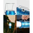 thumbnail image 5 of Azul-1 pieza Luz solar para acampar Luz LED con batería recargable (con recarga) Linterna de senderismo Luz solar para exteriores Luz para carpa Camping/Pesca/Apagón, 5 of 5
