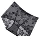 thumbnail image 3 of Bragas de encaje Mujeres Sexy Calzoncillos sin costuras huecos Cintura media Levantamiento de cadera Ropa interior transpirable, Negro, XXL kenally AP001201-12B, 3 of 7