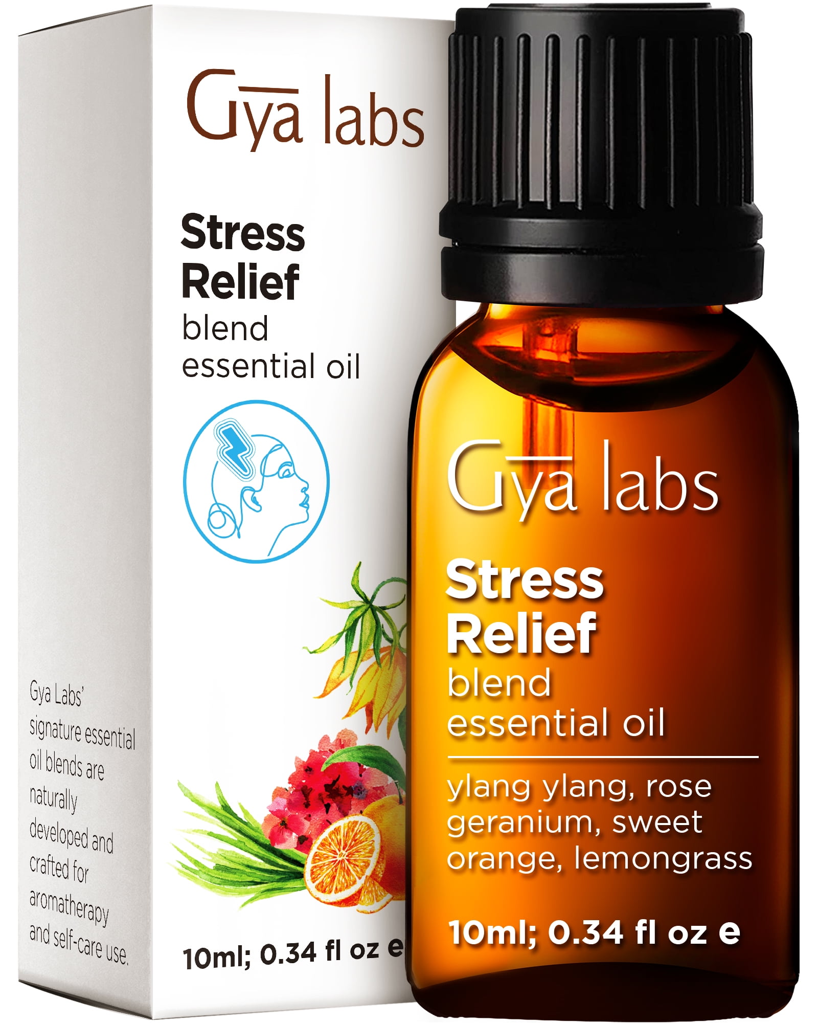 Gya Labs Stress Relief Essential Oils for Diffuser Essential Oils for Aromatherapy Natural