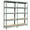 Brown Board+ Grey Frame, variant on Costway 2PCS 5-Tier Metal Storage Shelves 60''Adjustable Shelves Gray