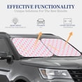 thumbnail image 4 of Hirioo Checkerboard With Snowflake for 2PCS Windshield Sun Shade Foldable | Front Windshield Shade for Sun, Heat and UV Rays-Large, 4 of 6