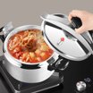 10.5 Quart Stainless Steel Pressure Cooker – 3-in-1 Pot With Glass Lid & Steamer