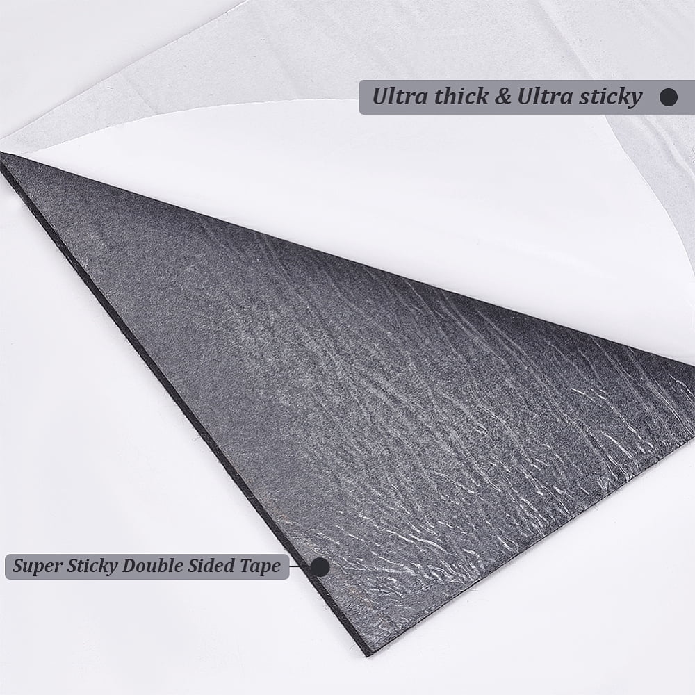 Self-adhesive Felt Fabric for DIY Crafts Sewing Accessories Black 30x0.5cm 2.5m/roll