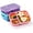 4 Pack(Vivid Colors), variant on buluker 4 Pack Bento Lunch Box Set 3 Compartment Food Storage Containers Wheat Straw Meal Prep Lunch Box Plastic Food Storage Containers, Microwave and Dishwasher Safe (light colour)