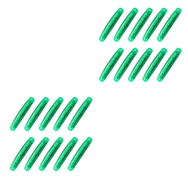 Scienceny 10X Luz indicadora Lámpara lateral Suministros para automóviles Instalación práctica multicolor Mantenga las luces de señal Verde 2piezas