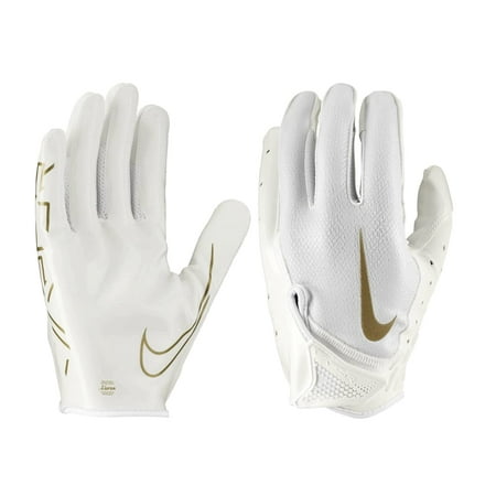 gold nike football gloves