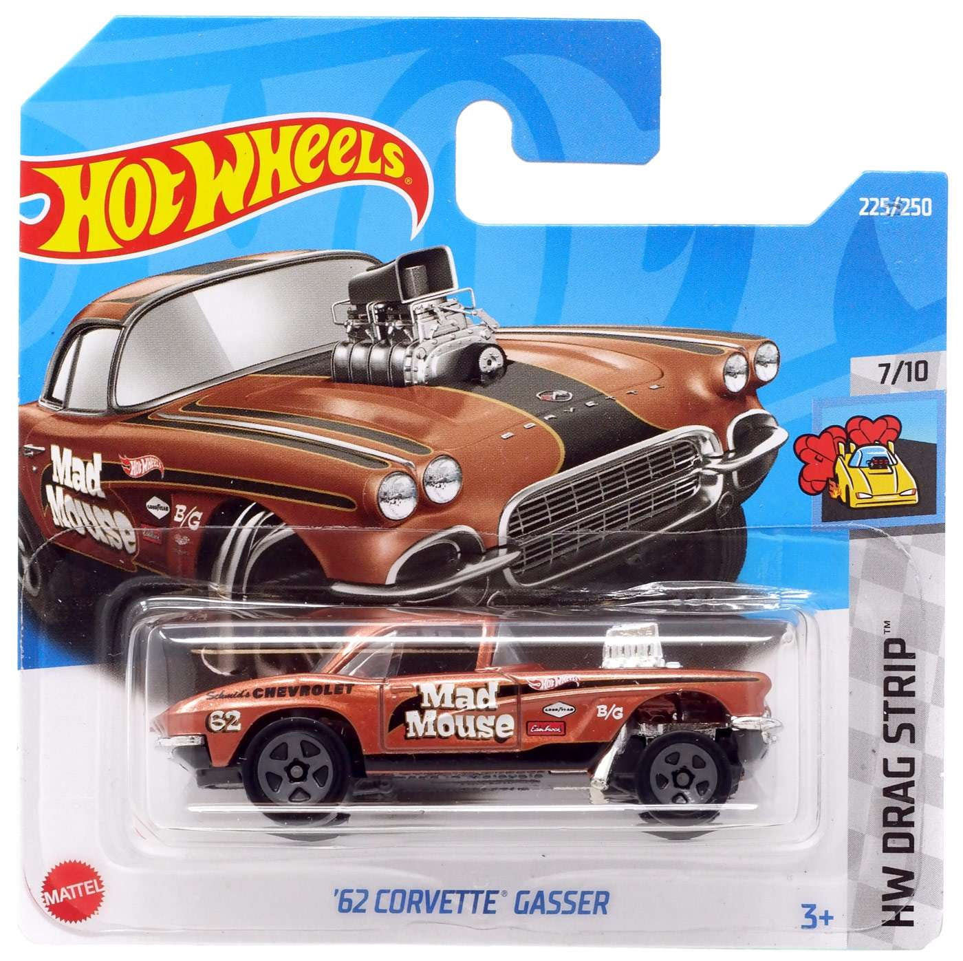 Hot Wheels HW Drag Strip '62 Corvette Gasser Diecast Car