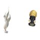 thumbnail image 5 of Escultura De Resina Moderna De Mujer Africana Inspirada En Plumas, Figura Decorativa De Colección Para El Hogar, La Oficina, La Chimenea, El Gabinete, La Mesa, Adorno, 5 of 8