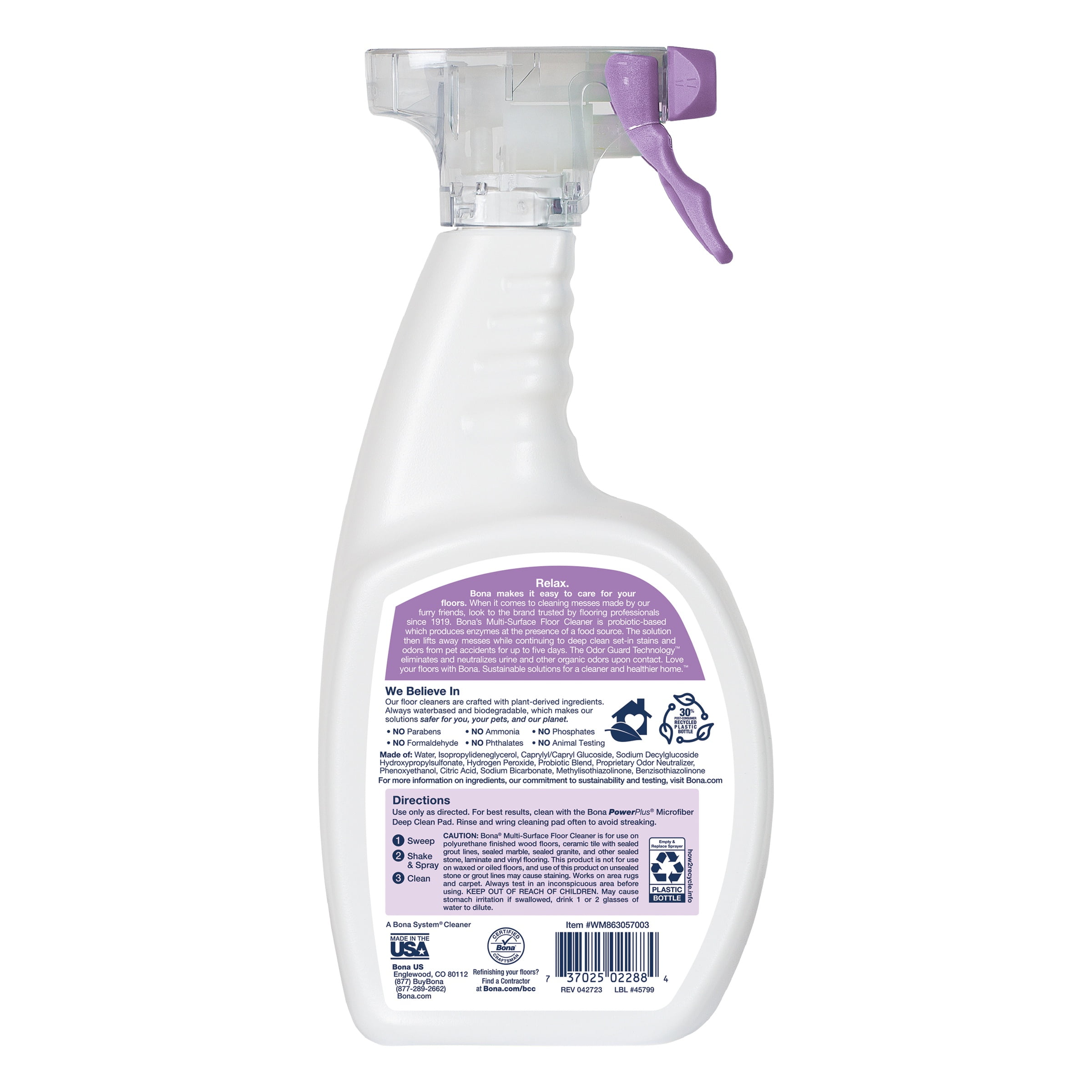 Bona® Pet System Multi-Surface Floor Cleaner, Pet Formulation 22oz