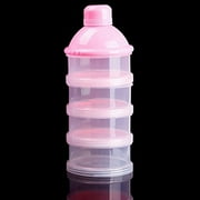 Walbest Baby Milk Powder Formula Dispenser, Non-Spill Smart Stackable Baby Feeding Travel Storage Container, BPA Free, 4 Compartments, 1 Pack