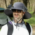 thumbnail image 6 of Men’s and Women’s Solar Powered Cooling Sun Hat with Waterproof Wide Brim, 6 of 9