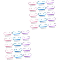 60 Pcs Small Horn Brush Nail Cleaner Brush Fingernail Brushes for Cleaning under Nails Plastic Nail Brush Nail Brush Cleaner Nail Art Tool Clean Brushes Nail Clean Brush