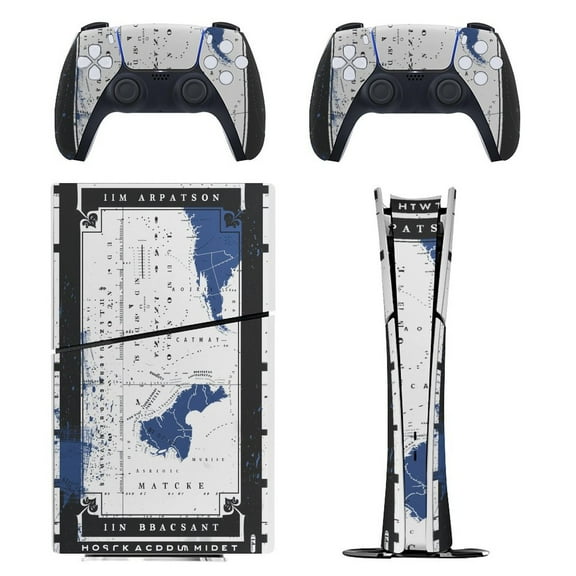 Skin Sticker for PS5 Slim Standard Disc Digital Edition Console and Controllers Decals for Playstation 5 (Boston,PS5 Slim)
