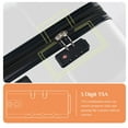 thumbnail image 3 of CONCETTA 3 Pcs ABS Hardside Luggage Sets, Lightweight Expandable Hard Shell Rolling Suitcase TSA Lock Spinner Wheel Suit Cases, White, 3 of 10