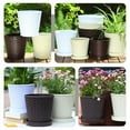 Hongchegh Resin Plant Pot 3 Sets Resin Planters Garden Flowers Pots