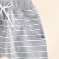 thumbnail image 6 of HCNTES Baby Boy Tank Outfit Toddler Baby Boy Clothing Set 12 18 24 Month 2T 3T Summer Clothing Stripe Knit Sleeveless Vests Shirts Shorts Set, 6 of 6