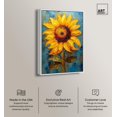 thumbnail image 2 of Impressionist Sunflower Canvas Sunflower Art Prints by Art Remedy, White Frame, 30" x 45", 2 of 7