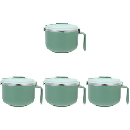 

TINKSKY 4pcs Convenient Food Bowl School Ramen Bowl Household Lunch Eat Bowl Lunch Accessory(1.2L)