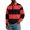 Red, variant on Men's Casual Long Sleeve Color Block Button Down Collar Loose Fit Top for Spring Fall Urban Style,Complexion,L