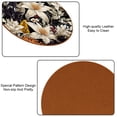 thumbnail image 5 of Plant 6PCS Round Coasters, Microfiber Leather Drink Coasters Set of 6, 11x11 cm/4.3x4.3 in Coaster for Drinks, Heat Cup Coasters, Table Coasters for Home and Office, 5 of 6