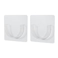 thumbnail image 2 of No-Drill Adhesive Curtain Rod Bracket, Tension Rod Holder for Shower and Door Curtains, Stick-On Hook Support for Window Curtain Rod Accessories, 2 of 4
