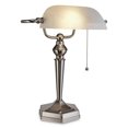 thumbnail image 4 of Alera LMP538BN Brossé Nickel & Blanc Bankers Lampe, 4 of 4