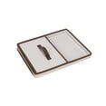 thumbnail image 6 of Household Essentials Large Storage Box with Lid, Soft Poly-Cotton Canvas with Reinforced Frame, Fully-Removable Lid, Front Handle, Versatile, Foldable and Stackable, Natural with Coffee Trim, 6 of 7