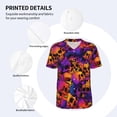 thumbnail image 3 of Rateoe Skull Pattern Men’s Baseball Short Sleeve Polo Shirt, Midweight Men's Shirt Golf Shirt Polo Shirts Quick Dry Short-Medium, 3 of 7