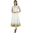 thumbnail image 3 of Bimba Women Classy Net Anarkali Kurta Kurti Long Bridal Maxi Indian Custom Dress, 3 of 3