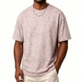 thumbnail image 4 of SAWOBUUN Men's Tie Dye T-Shirt Crew Neck Short Sleeve Tee Loose Fit Breathable Casual Cotton Summer Top, 4 of 5