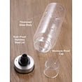 thumbnail image 4 of NiHome 2-Pack 10 oz Glass Spice Shaker Set with Stainless Steel Lid, Wide Mouth Cheese Shaker for Parmesan, Red Pepper Flakes, Pizza and Pasta Seasonings, Dishwasher Safe, 4 of 6