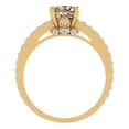 thumbnail image 4 of Clara Pucci 14K Yellow Gold 1.47ct YellowMoissanite Solitaire with Accents, 4 of 8