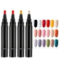 thumbnail image 2 of HYLLai Nail Gel Pen, 3-in-1 Nail Polish Pen, Quick Dry, Portable Nail Art Kit for DIY Manicure (E), 2 of 6