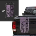thumbnail image 2 of Retired Soldier Enlisted Man Veteran U.S. Army USAF USMC Distressed American US USA Flag Truck Tailgate Vinyl Decal fits Most Pickup Trucks Military Sticker (11" x 20", Lilac), 2 of 8