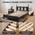thumbnail image 5 of FunniHomi Queen Bed Frame with Rattan Headboard, No Box Spring Needed, Supports 1100 lbs, 5 of 11