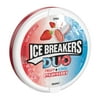 Ice Breakers Duo Fruit Plus Cool Strawberry Sugar Free Mints, Tin 1.3 oz
