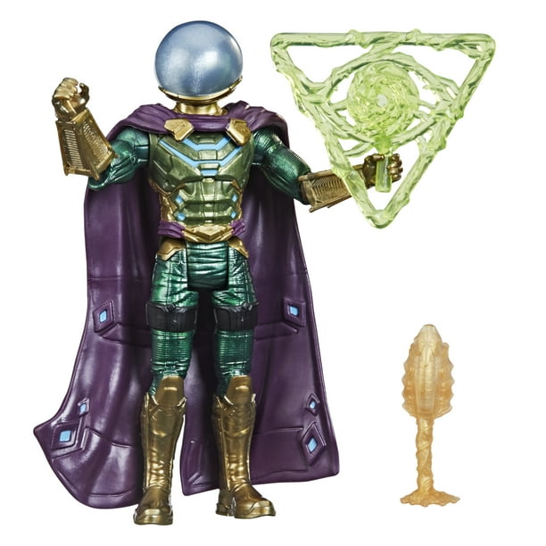 Marvel Spider-Man 6-inch Mystery Web Gear Marvel's Mysterio Action Figure, 2  Accessories 