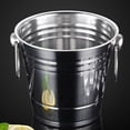 thumbnail image 7 of Stainless Steel Ice Bucket Portable Ice Chiller Cooler With Comfortable Handle (B), 7 of 7