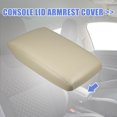 thumbnail image 3 of Unique Bargains Car Center Console Lid Armrest Seat Box Cover Protector for Toyota Highlander 3.5L Faux Leather Beige, 3 of 7