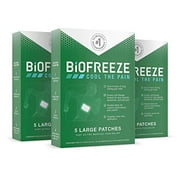 Biofreeze Pain Relief Patch, Large, 15 Patches