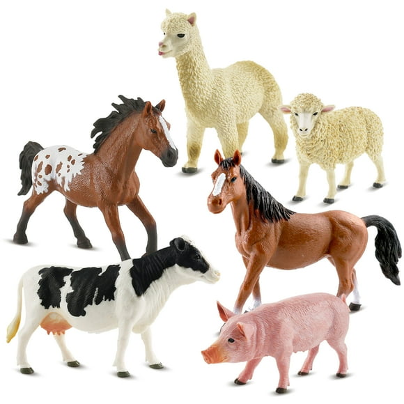 Juguete educativo Zippytots de Farm Animal Toys, 6 unidades, para niños de 3 a 5 años