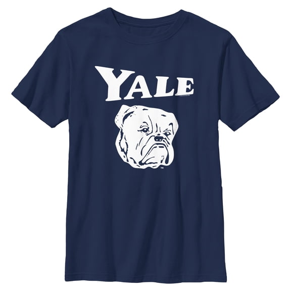 Boys Yale University Handsome Dan Face Logo T Shirt