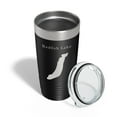 thumbnail image 4 of Redfish Lake Map Tumbler Travel Mug Insulated Laser Engraved Coffee Cup Idaho 20 oz Black, 4 of 5