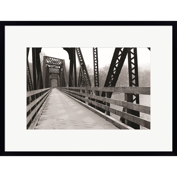 Great Art Now Old Railroad Bridge by Lori Deiter, Framed Wall Art, 28W x 21.5H