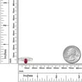thumbnail image 4 of Gem Stone King 10K 2 Tone Gold Red Ruby Ring for Women (0.60 Cttw, Gemstone July Birthstone, Oval 6X4MM, Available in Size 5, 6, 7, 8, 9), 4 of 4