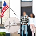 thumbnail image 4 of Flag Holder, Heavy Duty House Flag Pole Holder Bracket, Aluminum Mount - Stainless Steel Hardware - Strong and Rust Proof - 1" Inner Diameter, 4 of 7