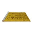 thumbnail image 2 of Ahgly Company Machine Washable Indoor Rectangle Oriental Yellow Industrial Area Rugs, 5' x 7', 2 of 4