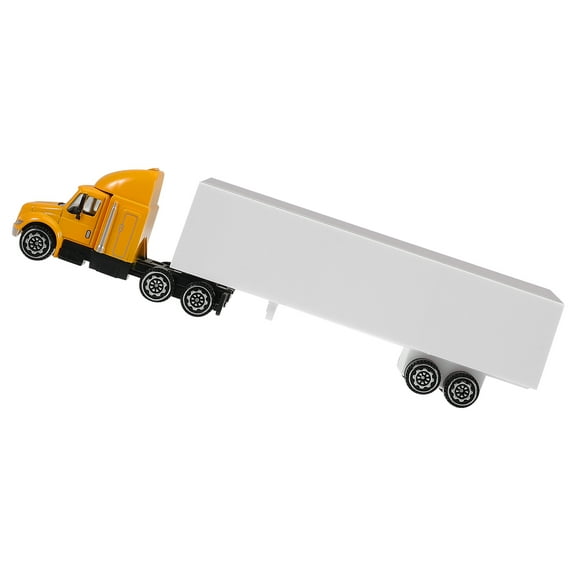 OFFIGAM Yellow Truck Shape Toy for Kids and Collectors, Home Decoration, and Fun, 1 Piece